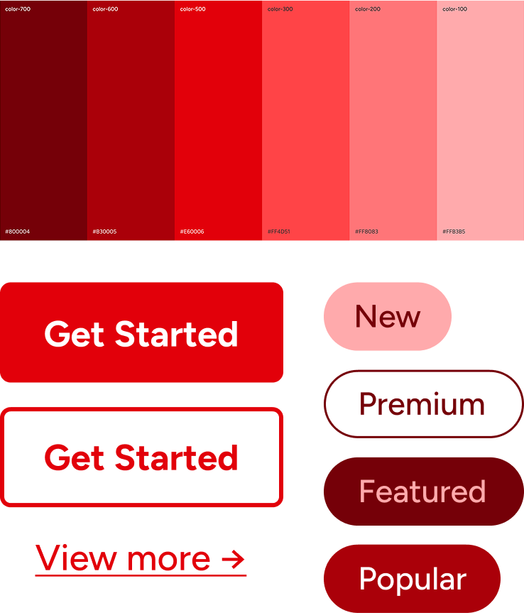 WCAG AA color system