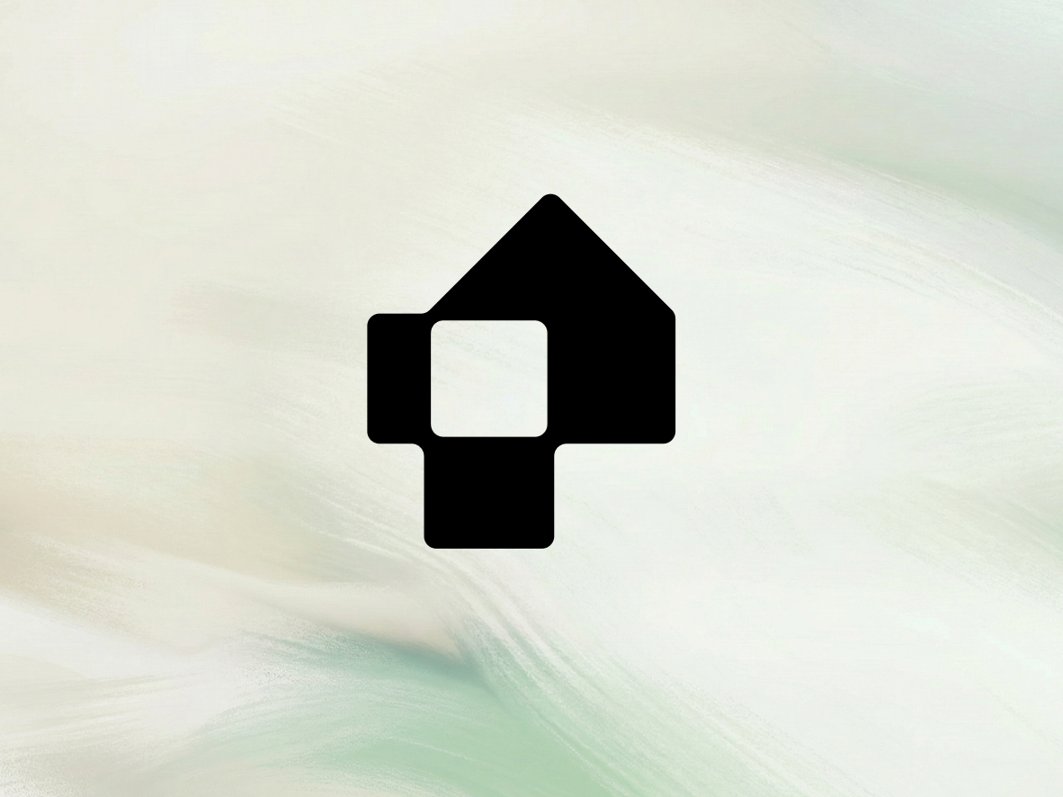 House icon on light green